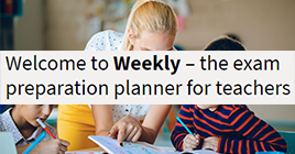 Weekly – the exam preparation planner for teachers
